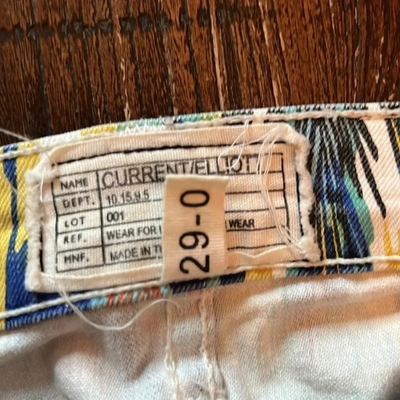 Current/Elliott The Stiletto Skinny Legging Jeans Multi Arrow Print Size 29 - Picture 6 of 10